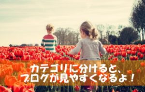 ブログ集客のためには、カテゴリーを活用してきれいに分類しておきましょう！