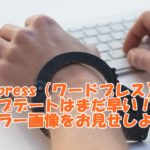 WordPress（ワードプレス）5.0アップデートはまだ早い！～エラー画像をお見せしよう！