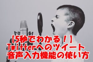 【5秒でわかる!】Twitterへのツイート音声入力機能の使い方