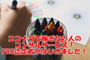 ココナラで稼ぎたい人のコンサルサービス!PRO認定者が稼ぐためのポイントを伝授!